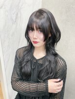 ロンド レア 天神大名店(Lond Le’a)&nbsp;ホワイトブロンド/外ハネボブ/美髪/ワイドバング/ブルーブラック