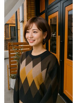 コポル(Copol) まわりと差がつく小顔ショート×ヘーゼルブラウン