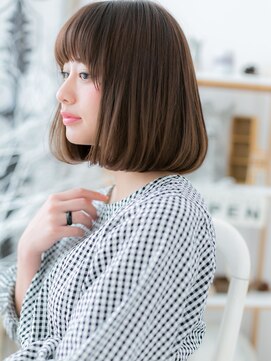 カバーヘア 上尾西口店(COVER HAIR) 大人可愛いナチュラル感小顔切りっぱなしボブc7上尾20代30代40代