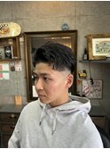 MEN’S HAIR/ブルーブラック/フェザーパーマ/ 印西/印西市
