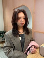 メルト 西梅田店(melt)&nbsp;センターバングのレイヤーカット