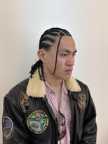 オルヴァ(Orva)&nbsp;コーンロウ(デザイン:クロス)[藤沢美容室/メンズカット]