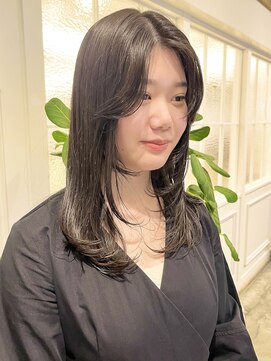 モリオフロムロンドン 松戸店(Morio from London) 【松戸 アイダ】カーテンバング&あご下レイヤーロングレイヤー