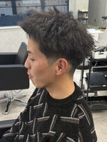 リオールバイニアウ(RE:ALL by Niau)&nbsp;MEN’S HAIR/波巻きツイストスパイラル/リバースセンターパート