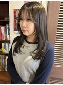 透明感レイヤー × オリーブベージュ
