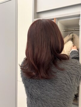 ローレンジウ(LOREN JU) 着物ヘア/ダークアッシュ/ミディアムレイヤーカット/名古屋名駅