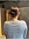 <マアヤ/ヘアセット>タイトアレンジ、毛先が可愛いカチモリヘア