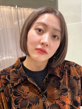 フォト 新宿三丁目(foto) 切りっぱなしボブ/ボブ/ベージュカラー/新宿三丁目