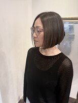 ヘアーアンドメイク アッサンブレ(Hair&Make Assemble)&nbsp;ブルー系カラーのクールボブ