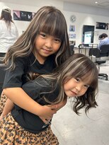 キング 京橋店(K!ng)&nbsp;レイヤーカットブリーチなしダブルカラーハッシュカット韓国