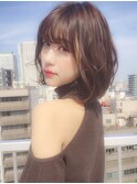 ニュアンスカラー/フェザーバング/ 小顔補正立体カット　錦糸町