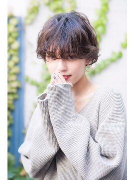 オースティン 門前仲町(AUSTIN) 大人かわいい前髪セシルカットココアブラウンフリンジウェーブ