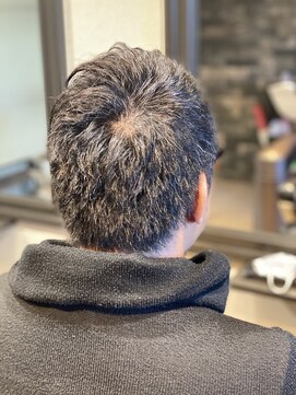 リバティ(LIBERTY) ビジネスマン★ツーブロック前髪横流しナチュラルショートヘア