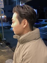 ウェルネス(Wellness) メンズナチュラルオールバック刈り上げ長め