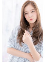 ミック 日暮里店(miq) 外国人風ミルクティーアッシュ内巻きワンカールロングc1