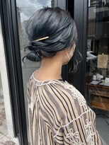 ヘアー アイス ルーチェ(HAIR ICI LUCE)&nbsp;ルーツカラー　ヘアアレンジ　グリーンカラー