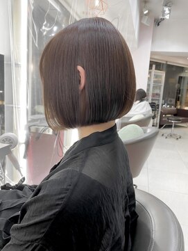 ユーフォリア エヌ 池袋サンシャイン通り店(Euphoria +n) 大人可愛い 20代30代40代 丸みボブ 丸みショートボブ