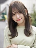 大人可愛い20代30代40代小顔ヘア原宿表参道　ココアベージュ