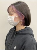 福井 大和田 インナーボブ ピンクパープル ペールカラー