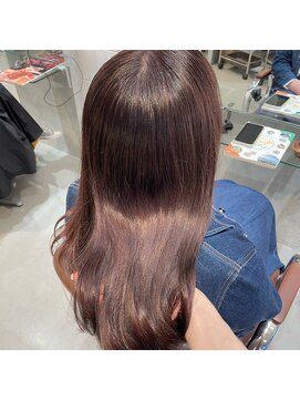 ヘアーメイクチック(HAIR MAKE CHiC) ピンクブラウンベージュカラー透明感カラーワンカラー