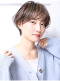 大人可愛い小美髪ツヤ髪前下がりショートボブ丸みショートA4