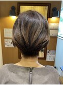前下がりショートボブ