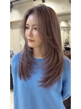 ヨロ 上野(YOLO) ハイライトカラーミルクティーベージュケアブリーチダブルカラー