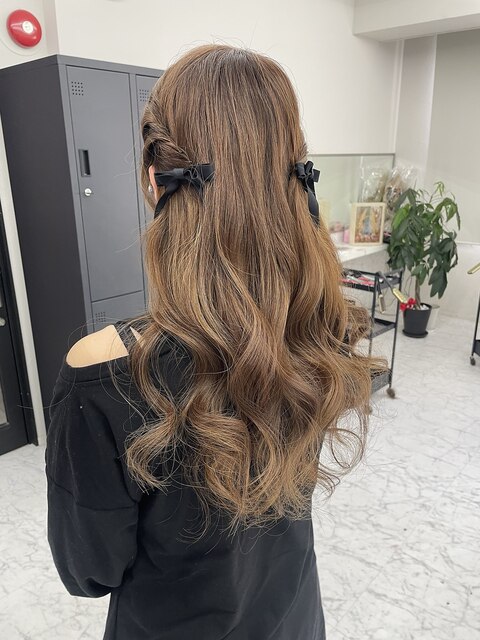 リボンヘアセット