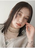 セミロング/縮毛矯正/傷まない/ダメージレス/ツヤ新潟西区小新