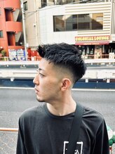 スカット 新宿(Sucut) ダークアッシュ/カルマパーマ/ベリーショート<理容室>[新宿]
