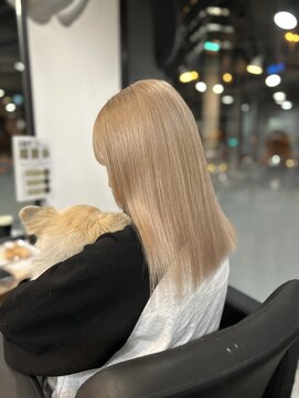 ラフ 難波店(LAFF) #セミディ#シアーカラー#ショートヘア#姫カット#ダークアッシュ