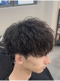 ツイストスパイラルパーマツイストパーマメンズマッシュパーマ