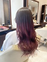 ヘアメイク アリエス 岩切店(HAIR MAKE aries) 暖色グラデーションカラー ニュアンスカラー 似合わせロング