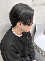 リベル(LIBER) 曲がる縮毛矯正/メンズ/センターパート/カルマパーマ/眉毛/岩名