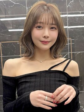 サイン 渋谷(SIGN) レイヤーカットグレージュブリーチ無し