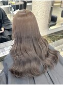 イメチェン/ホワイトブロンド/外ハネボブ/ワイドバング/栄