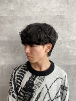 ソイクフ(SOY KUFU)&nbsp;20代30代40代◎似合わせカット黒髪ブルーブラックシャドウパーマ