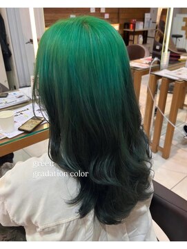 ロハスバイケンジ(LOHAS by KENJE) グラデーションカラーグリーン