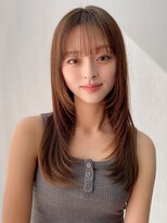 エトラ 渋谷店(etora) 小顔 前髪 レイヤーカット ホワイトグレージュ"