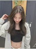 透明感オリーブベージュグレージュ艶カラー20代30代