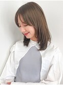 質感再整カラー/大人ミディアムレイヤースタイル