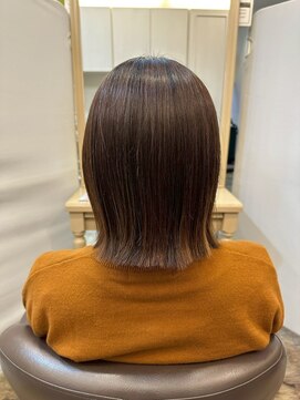 髪質改善/顔周りレイヤーカット/グレージュ[千葉/千葉駅]