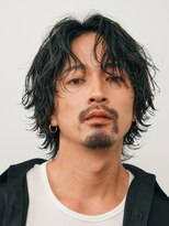 フィフス トウキョウ (fifth TOKYO)&nbsp;渋谷波巻きパーマメンズカットルーズパーマセンターパートウルフ