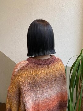 リアン(Lien) ぱっつん切りっぱなし外ハネボブ/お洒落女子/20.30.40代