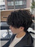 無造作スパイラルパーマ