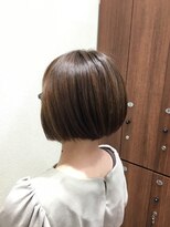 アクセ モテ髪大人ボブ似合わせカットレイヤーボブ前下がりボブ