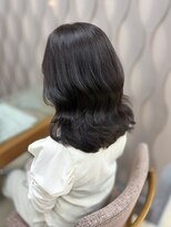 アクシス ナゴヤ(AXIS NAGOYA) 【なつミ】ダークパープル/ナチュラルショート/夏のヘアアレンジ