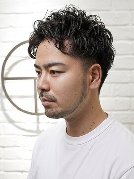 ヨシザワインク ハコザキ 水天宮前 日本橋人形町(YOSHIZAWA Inc.HAKOZAKI) ソフトツーブロック×ビジネスショート清潔感メンズパーマ