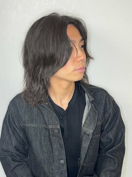 フラッシュパック(FLASH PACK) メンズミディアム/スパイラルパーマ/メンズボブ/レイヤーボブ