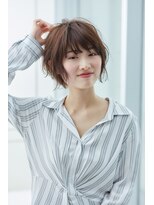 パーマが可愛い☆くせ毛風ショートボブスタイル